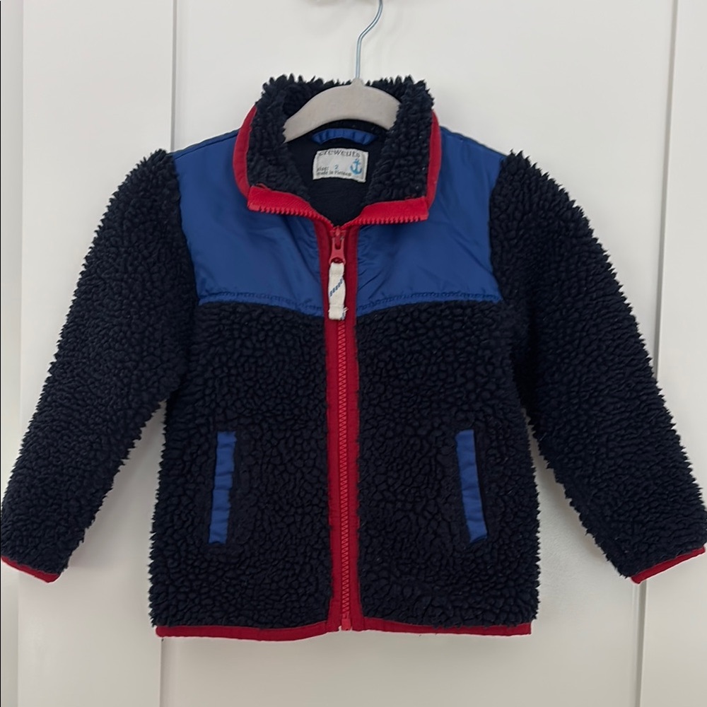 Crewcuts Blue and Red Kids Puffer Jacket
